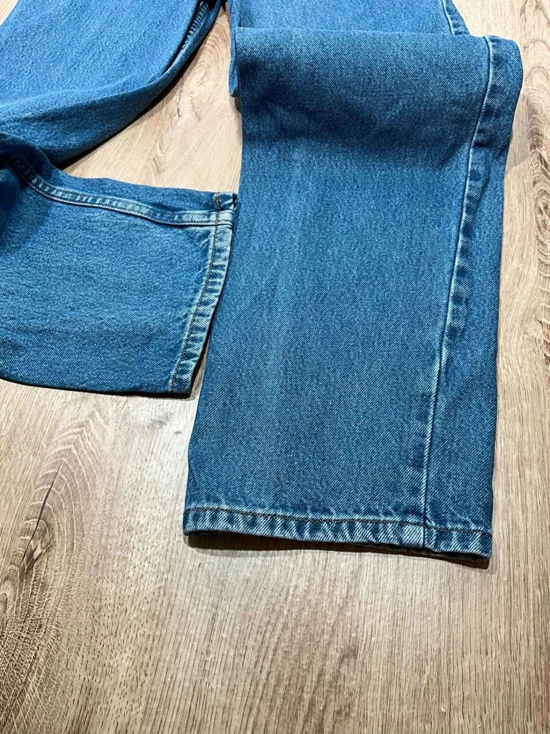 Jean Levi's 550 Relaxed Fit Unisexe W28 L32 Vintage 100% Coton Bleu délavé – photo 5